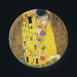 Der Kuss durch Gustav Klimt Pappteller<br><div class="desc">Der Kuss durch Gustav Klimt.
Besichtigen Sie bitte meinen Speicher für interessanteren Entwurf und mehr Farbwahl.
=> zazzle.com/colorfulworld*</div>