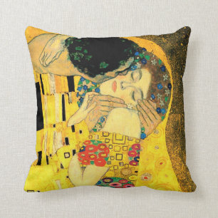 Der Kuss durch Kunst-Kissen Gustav Klimt Kissen