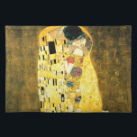 Der Kuss durch Kunst Nouveau Gustav Klimt Stofftischset<br><div class="desc">Die populäre Malerei des Kusses (Liebhaber) vom österreichischem Symbolist u. von Kunst Nouveau Künstler Gustav Klimt (1862-1918)</div>