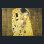 Der Kuss durch Kunst Nouveau Gustav Klimt Stofftischset<br><div class="desc">Die populäre Malerei des Kusses (Liebhaber) vom österreichischem Symbolist u. von Kunst Nouveau Künstler Gustav Klimt (1862-1918)</div>
