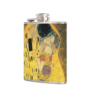 Der Kuss - Gustav Klimt Flachmann