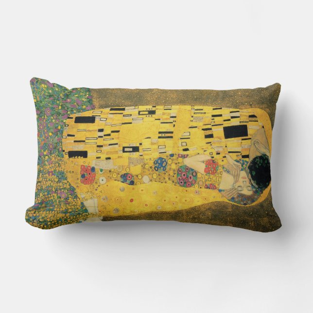 Der Kuss - Gustav Klimt Lendenkissen (Vorderseite)