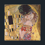 Der Kuss, Gustav Klimt Magnet<br><div class="desc">Der Kuss (Original Der Kuss) wurde von Gustav Klimt gemalt und ist wahrscheinlich sein berühmtestes Werk. 1907 begann er mit der Arbeit an der "Goldenen Periode" und sie ist der Höhepunkt seiner so genannten "Goldenen Periode". Es zeigt ein Paar in verschiedenen Goldtönen und Symbolen, das einen Kuss mit einem Hintergrund...</div>