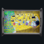 Der Kuss, Gustav Klimt Serviertablett<br><div class="desc">Gustav Klimt (14. Juli 1862 - 6. Februar 1918) war ein österreichischer symbolischer Maler und einer der prominentesten Mitglieder der Wiener Sezessionsbewegung. Klimt ist bekannt für seine Gemälde, Wandmalereien, Skizzen und andere Kunstgegenstände. Neben seinen figurativen Werken, die Allegorien und Portraits enthalten, malte er Landschaften. Unter den Künstlern der Wiener Sezession...</div>