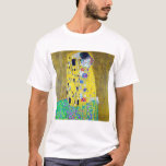 Der Kuss, Gustav Klimt T-Shirt<br><div class="desc">Gustav Klimt (14. Juli 1862 - 6. Februar 1918) war ein österreichischer symbolischer Maler und einer der prominentesten Mitglieder der Wiener Sezessionsbewegung. Klimt ist bekannt für seine Gemälde, Wandgemälde, Skizzen und andere Kunstobjekte. Neben seinen figurativen Werken, die Allegorien und Portraits enthalten, malte er Landschaften. Unter den Künstlern der Wiener Sezession...</div>