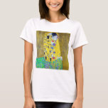 Der Kuss, Gustav Klimt T-Shirt<br><div class="desc">Gustav Klimt (14. Juli 1862 - 6. Februar 1918) war ein österreichischer symbolischer Maler und einer der prominentesten Mitglieder der Wiener Sezessionsbewegung. Klimt ist bekannt für seine Gemälde, Wandgemälde, Skizzen und andere Kunstobjekte. Neben seinen figurativen Werken, die Allegorien und Portraits enthalten, malte er Landschaften. Unter den Künstlern der Wiener Sezession...</div>
