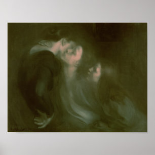 Der Kuss ihrer Mutter, 1890er Poster