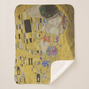 Der Kuss, Ölmalerei im Jugendstil, Gustav Klimt Sherpadecke