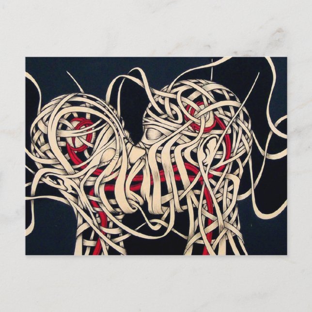 Der Kuss Postkarte (Vorderseite)