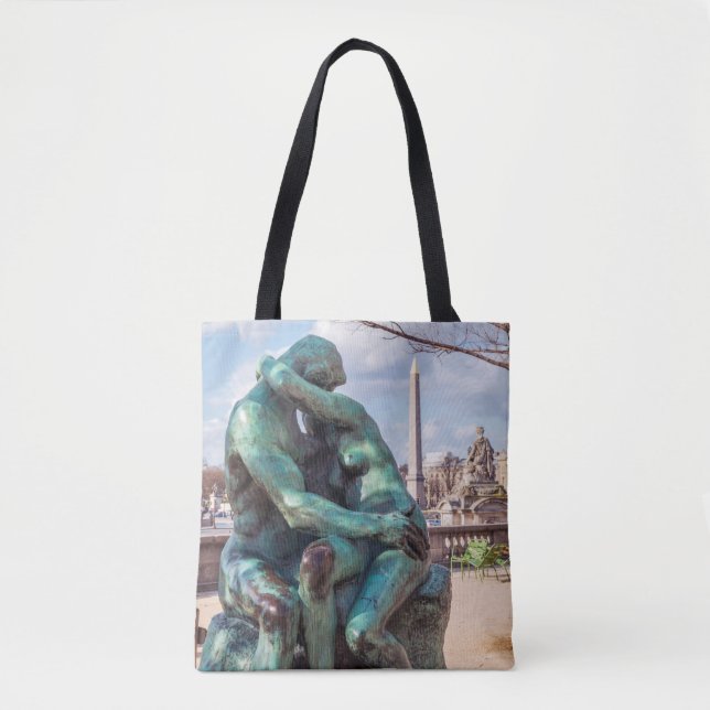 Der Kuss von Auguste Rodin in den Tuilerien, Paris Tasche (Vorderseite)