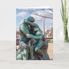 Der Kuss von Auguste Rodin in den Tuileries, Paris Karte