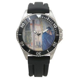 Der Kuss (von Edvard Munch) Armbanduhr