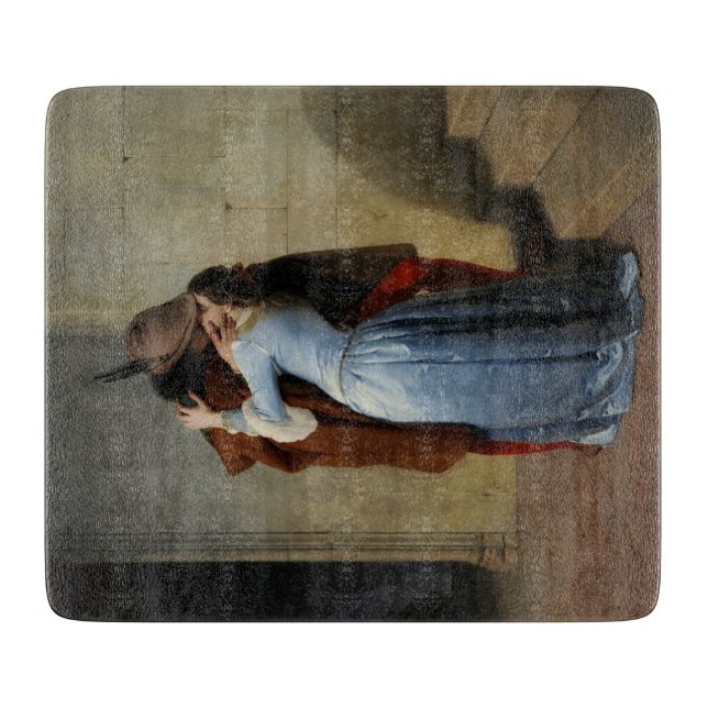 Der Kuss (von Francesco Hayez) Schneidebrett (Vorderseite)