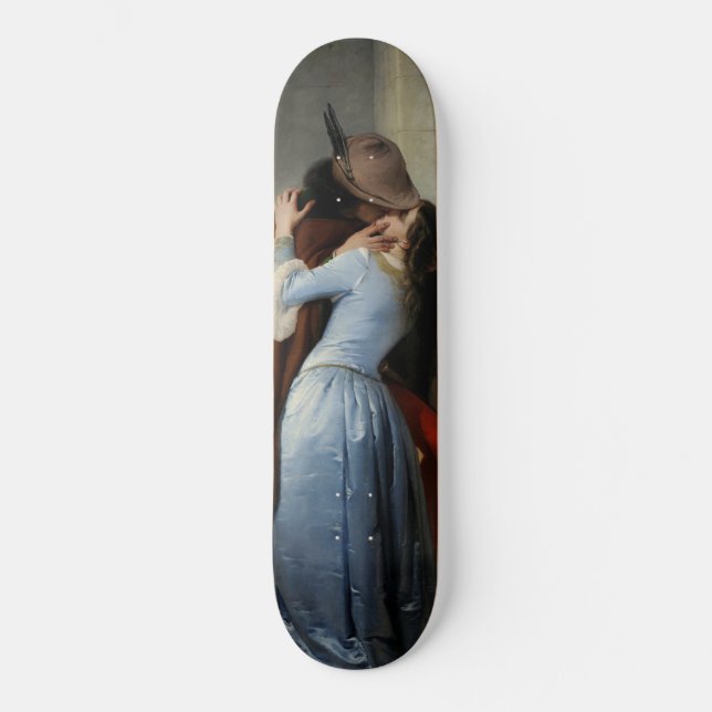 Der Kuss (von Francesco Hayez) Skateboard (Vorderseite)
