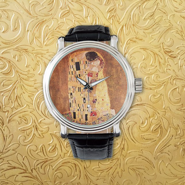 Der Kuss von Gustav Klimt Armbanduhr (Von Creator hochgeladen)