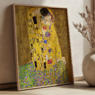 Der Kuss von Gustav Klimt Art Nouveau Fine Art Poster