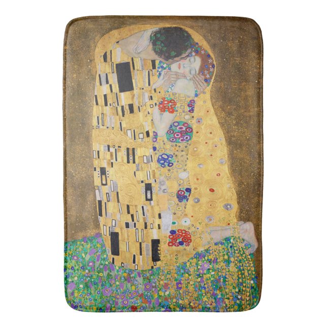 Der Kuss von Gustav Klimt Bath Mat Badematte (Vorderseite Vertikal)