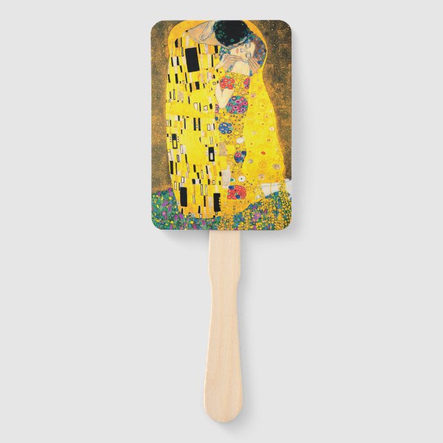 Der Kuss von Gustav Klimt Fächer (Vorderseite)