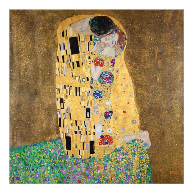Der Kuss von Gustav Klimt Fotodruck (Vorne)