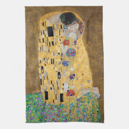 Der Kuss von Gustav Klimt Geschirrtuch