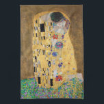 Der Kuss von Gustav Klimt Geschirrtuch<br><div class="desc">Der Kuss von Gustav Klimt</div>