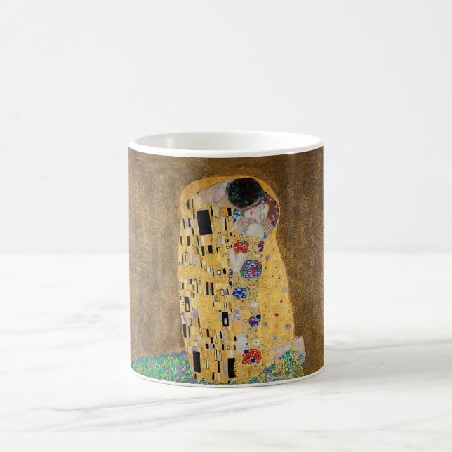 Der Kuss von Gustav Klimt Kaffeetasse (Mittel)