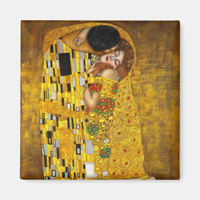 Der Kuss von Gustav Klimt Magnet (Vorne)
