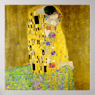 Der Kuss von Gustav Klimt Poster