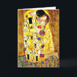 Der Kuss von Gustav Klimt, schöne Kunst Karte<br><div class="desc">Der Kiss,  berühmtes Kunstwerk von Gustav Klimt</div>