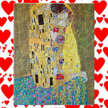 Der Kuss von Gustav Klimt, Vintager Jugendstil<br><div class="desc">Der Kuss (Der Kuss) (1907/08) von Gustav Klimt ist wahrscheinlich sein berühmtestes Werk. Klimt begann seine Arbeit im Jahre 1907 und ist der Höhepunkt seiner so genannten Goldenen Periode. Der Kiss ist ein Vintages Viktorianisches Era-Symbolismus, das eine Liebe und Romantik mit einem romantischen Paar in verschiedenen Goldtönen, Symbolen und Mustern...</div>