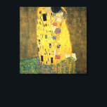 Der Kuss von Gustav Klimt, Vintager Jugendstil Leinwanddruck<br><div class="desc">Der Kuss (Der Kuss) (1907/08) von Gustav Klimt ist wahrscheinlich sein berühmtestes Werk. Klimt begann seine Arbeit im Jahre 1907 und ist der Höhepunkt seiner so genannten Goldenen Periode. Der Kiss ist ein Vintages Viktorianisches Era-Symbolismus, das eine Liebe und Romantik mit einem romantischen Paar in verschiedenen Goldtönen, Symbolen und Mustern...</div>