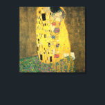 Der Kuss von Gustav Klimt, Vintager Jugendstil Leinwanddruck<br><div class="desc">Der Kuss (Der Kuss) (1907/08) von Gustav Klimt ist wahrscheinlich sein berühmtestes Werk. Klimt begann seine Arbeit im Jahre 1907 und ist der Höhepunkt seiner so genannten Goldenen Periode. Der Kiss ist ein Vintages Viktorianisches Era-Symbolismus, das eine Liebe und Romantik mit einem romantischen Paar in verschiedenen Goldtönen, Symbolen und Mustern...</div>
