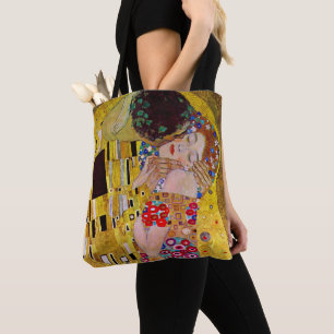 Der Kuss von Gustav Klimt, Vintager Jugendstil Tasche