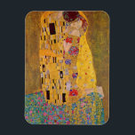 Der Kuss von Gustave Klimt Magnet<br><div class="desc">"The Kiss" von Gustave Klimt (1908,  Öl- und Goldblatt auf der Leinwand,  Österreichische Galerie Belvedere Museum,  Belvedere Palace,  Wien,  Österreich)</div>