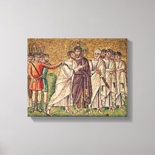 Der Kuss von Judas, Szenen vom Leben von Christus Leinwanddruck