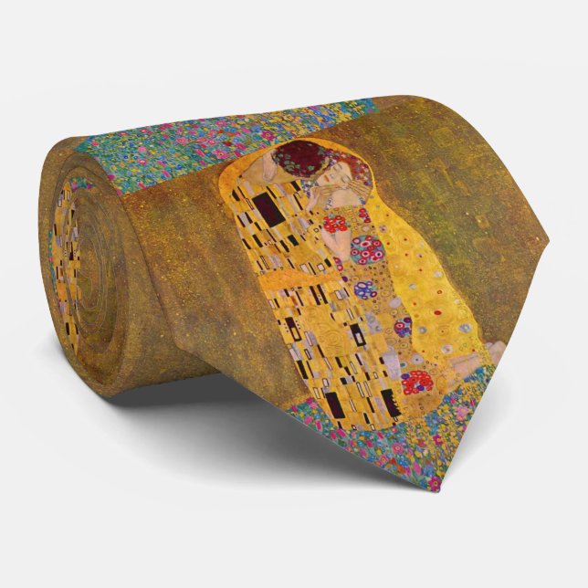 Der Kuss von Klimt Krawatte (Gerollt)