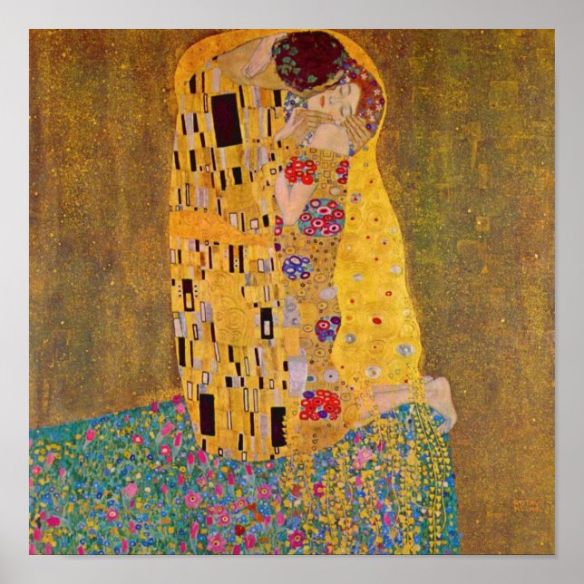 Der Kuss von Klimt Poster (Vorne)