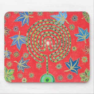 Der labyrinthische Baum des Lebens Mousepad
