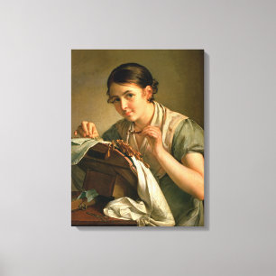 Der Lacemaker, 1823 Leinwanddruck