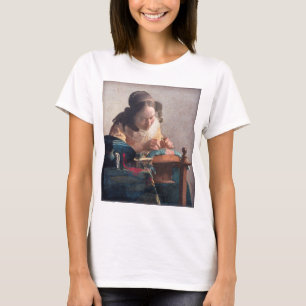 Der Lacemaker, Johannes Vermeer, 1669-1670 T-Shirt