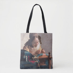 Der Lacemaker, Johannes Vermeer, 1669-1670 Tasche