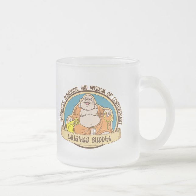 Der lachende Buddha Mattglastasse (Rechts)