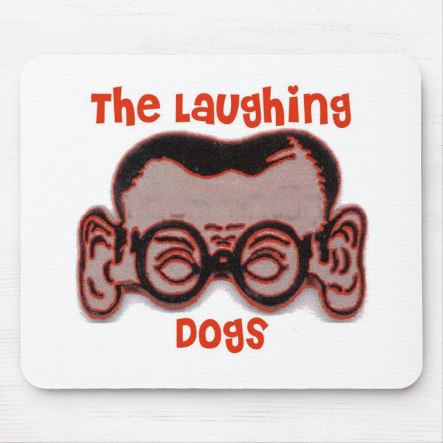 Der lachende Hundejoe-Kopf Mousepad (Vorne)