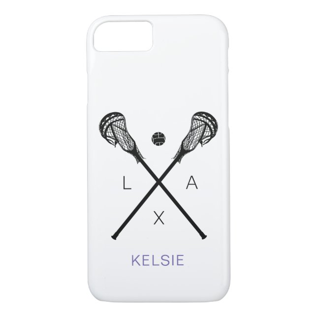 Der Lacrosse der Frauen haftet LOCKERES Case-Mate iPhone Hülle (Rückseite)