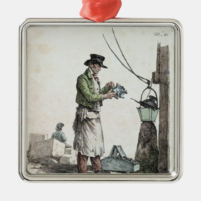 Der Lamplighter Silbernes Ornament (Vorne)