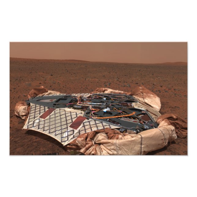 Der Landeplatz des Rovers Fotodruck (Vorne)