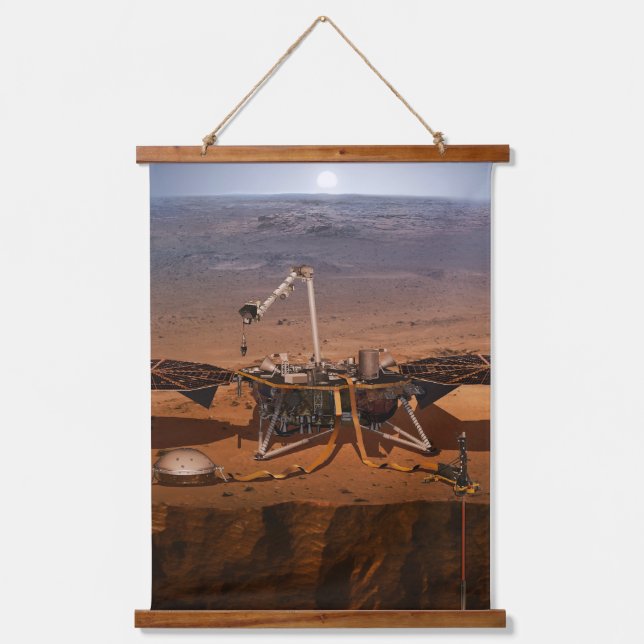 Der Lander der Erkenntnis Wandteppich Mit Holzrahmen (Vorderseite)