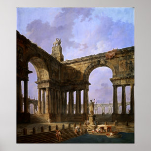 Der Landing Place von Hubert Robert Poster