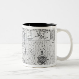 Der Landkreis von Leinster mit der Stadt von Zweifarbige Tasse