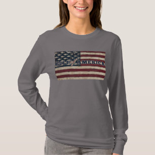 Der lange Ärmelkanal der Frauen im Golf von Amerik T-Shirt